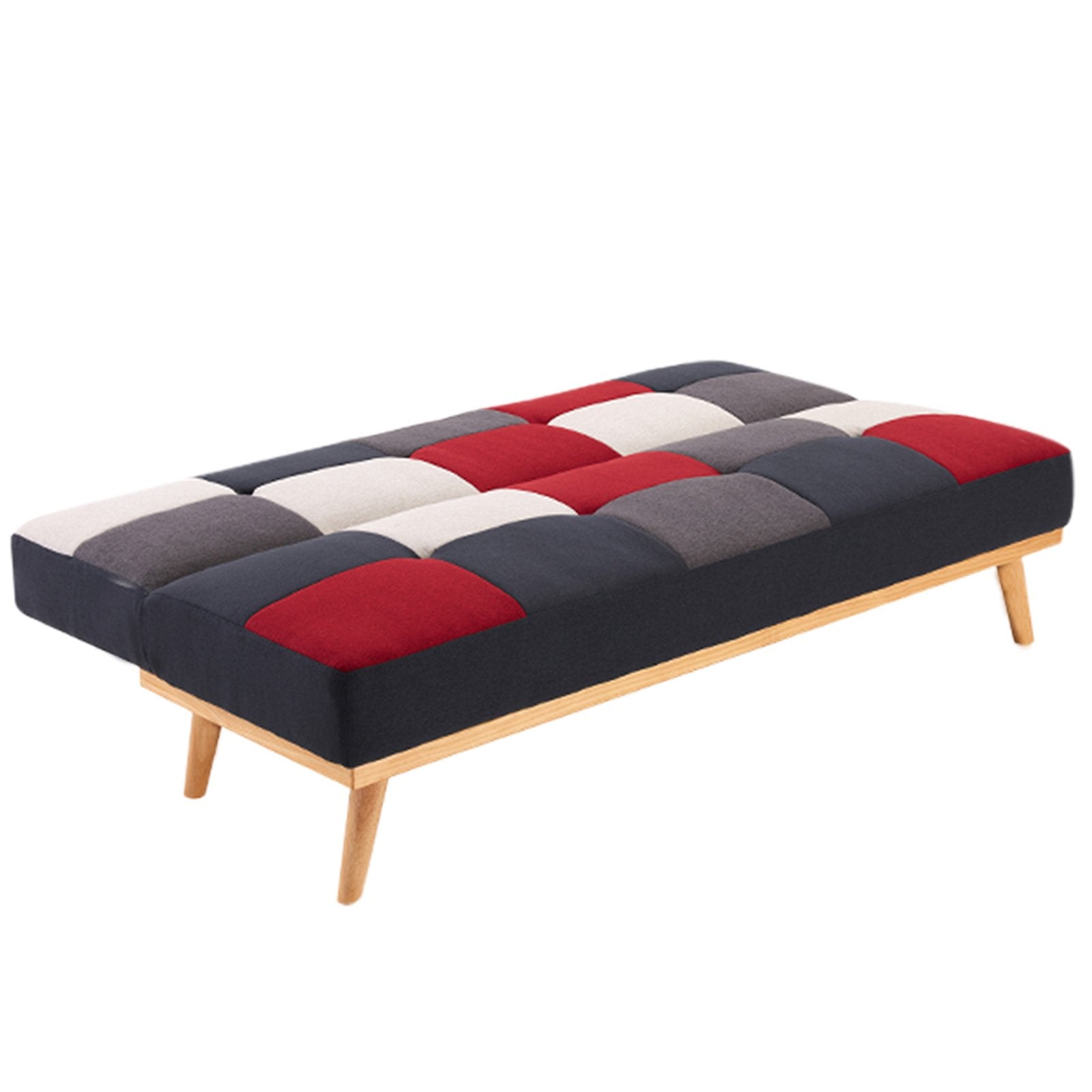 Sarantino 3 Seater Modular Linen Fabric Wood Sofa Bed Couch - Multi-colour-Furniture > Sofas-PEROZ Accessories