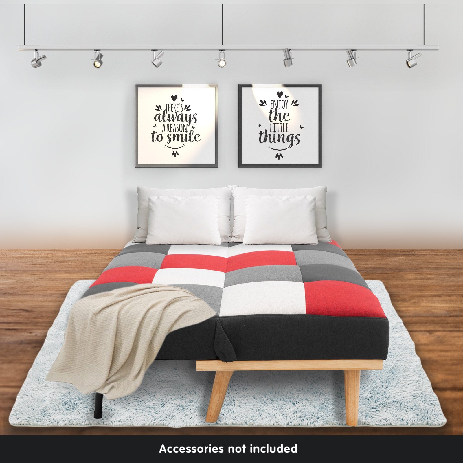 Sarantino 3 Seater Modular Linen Fabric Wood Sofa Bed Couch - Multi-colour-Furniture > Sofas-PEROZ Accessories