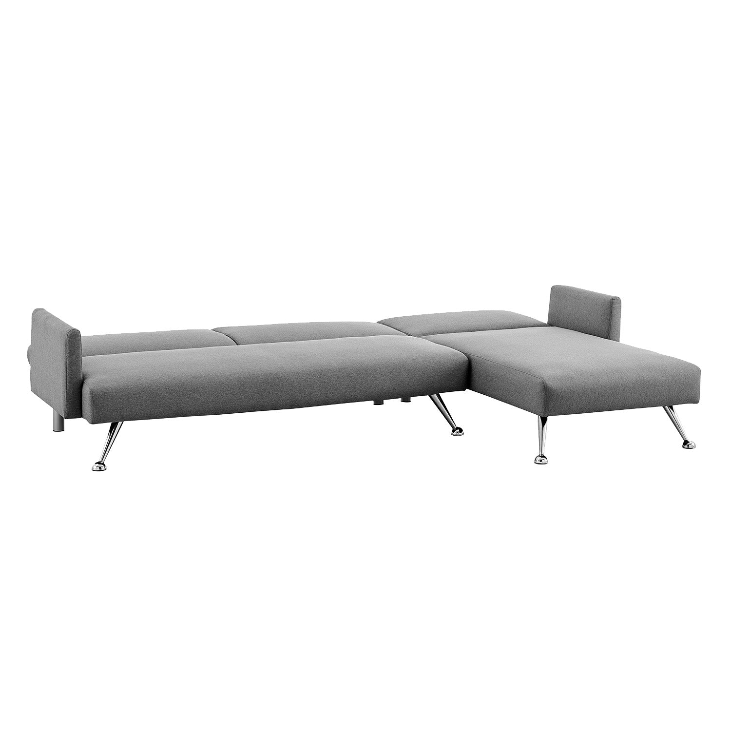 Sarantino Mia 3-Seater Corner Sofa Bed Chaise and Pillows Dark Grey-Furniture > Sofas-PEROZ Accessories