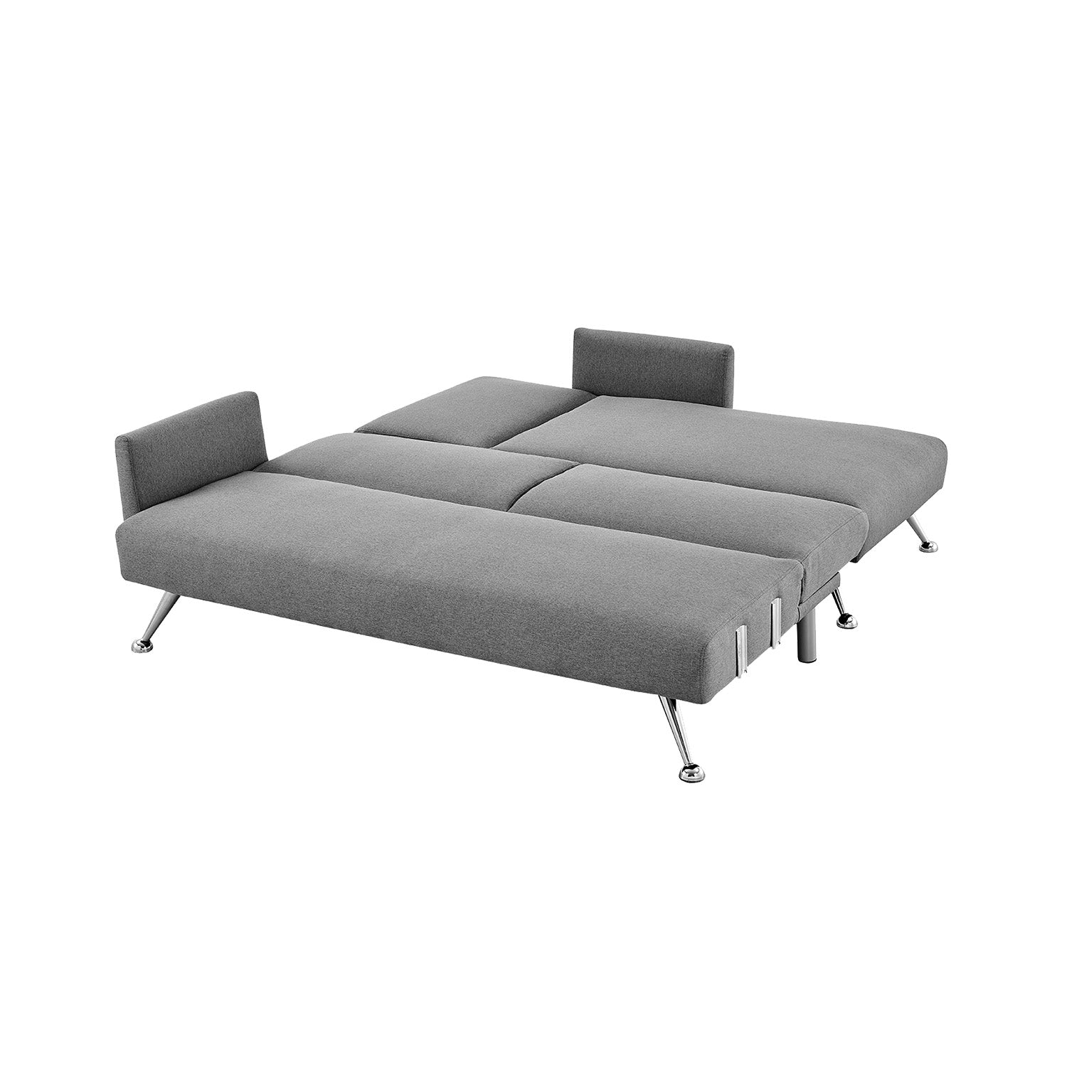 Sarantino Mia 3-Seater Corner Sofa Bed Chaise and Pillows Dark Grey-Furniture > Sofas-PEROZ Accessories
