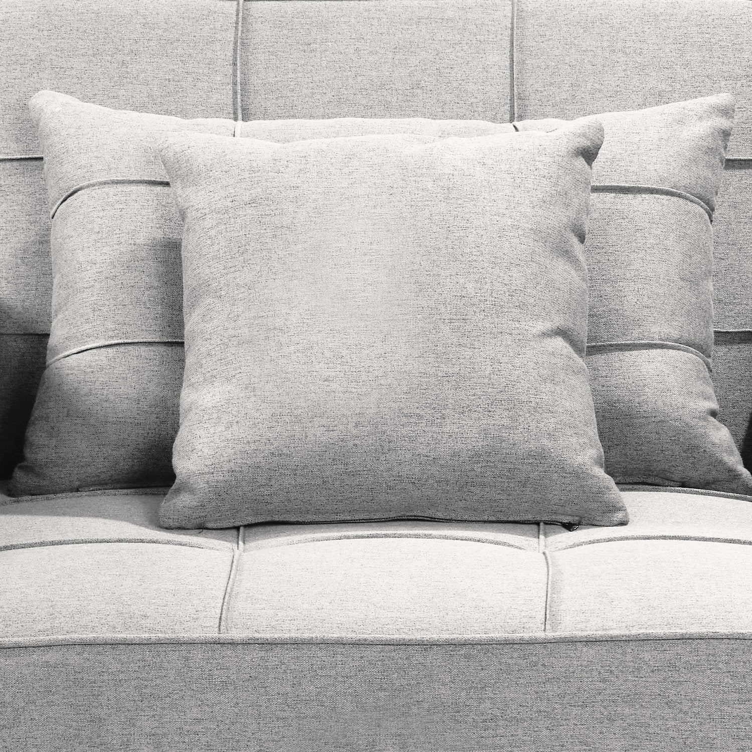 Sarantino Suri 3-in-1 Convertible Sofa Chair Bed Lounger - Light Grey-Furniture > Sofas-PEROZ Accessories