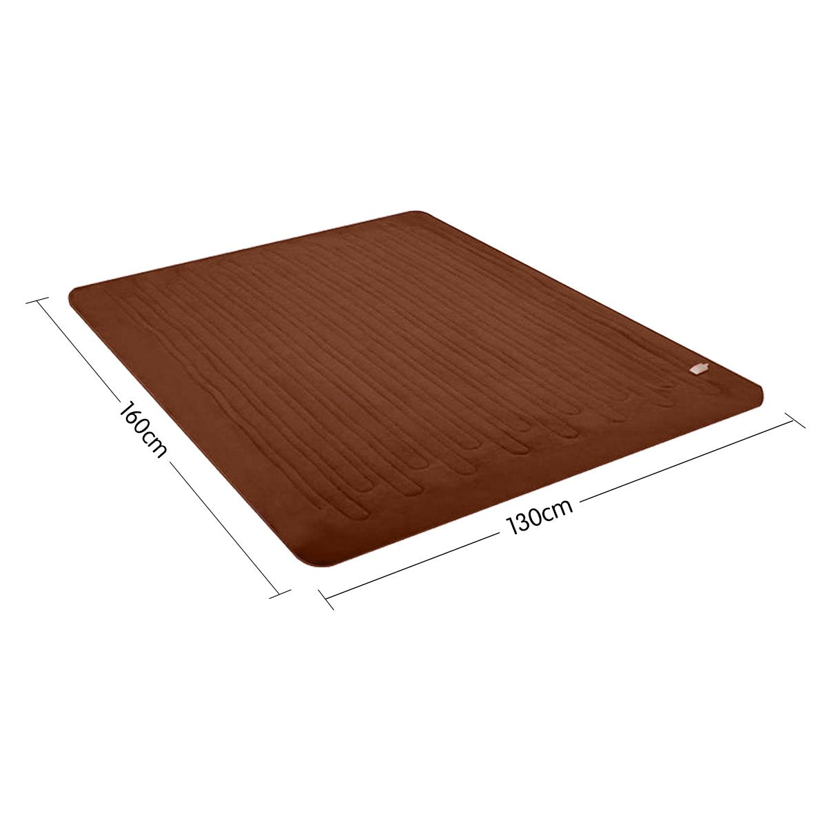 Laura Hill Heated Electric Blanket Throw Rug Coral Warm Fleece Brown-Home & Garden > Bedding-PEROZ Accessories