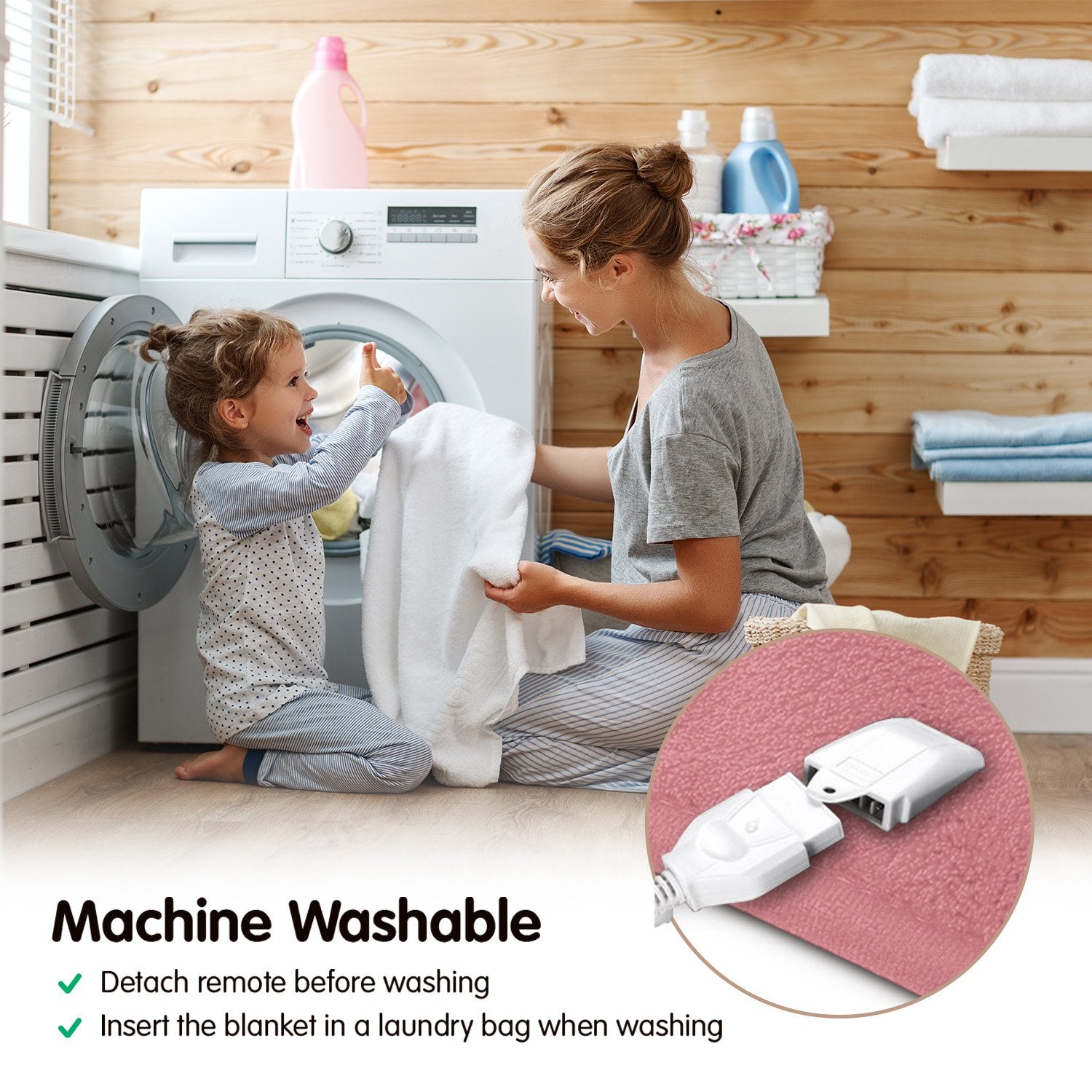 Laura Hill Heated Electric Blanket Throw Rug Coral Warm Fleece Pink-Home & Garden > Bedding-PEROZ Accessories