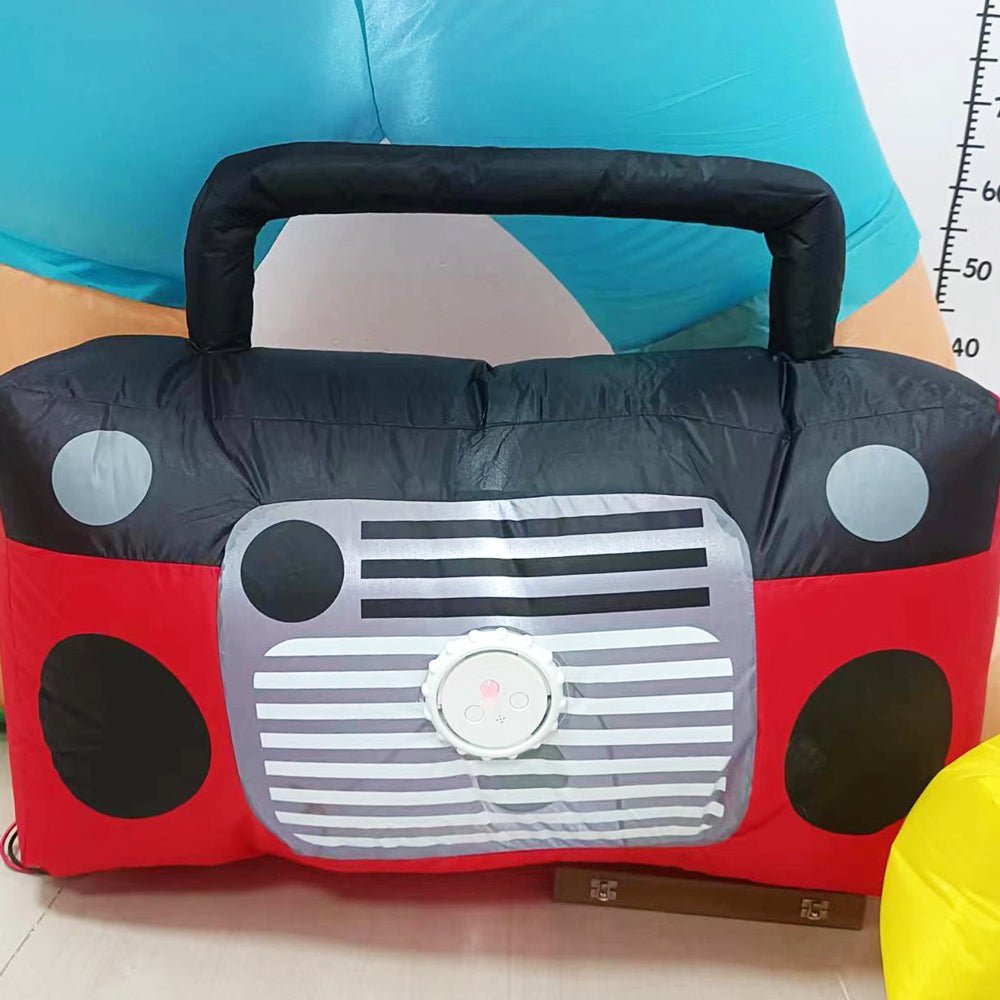 PREORDER Radiant Christmas Lights Radio Xmas Inflatable Santa Beach Post 1.8m Height with Music-Occasions > Christmas-PEROZ Accessories