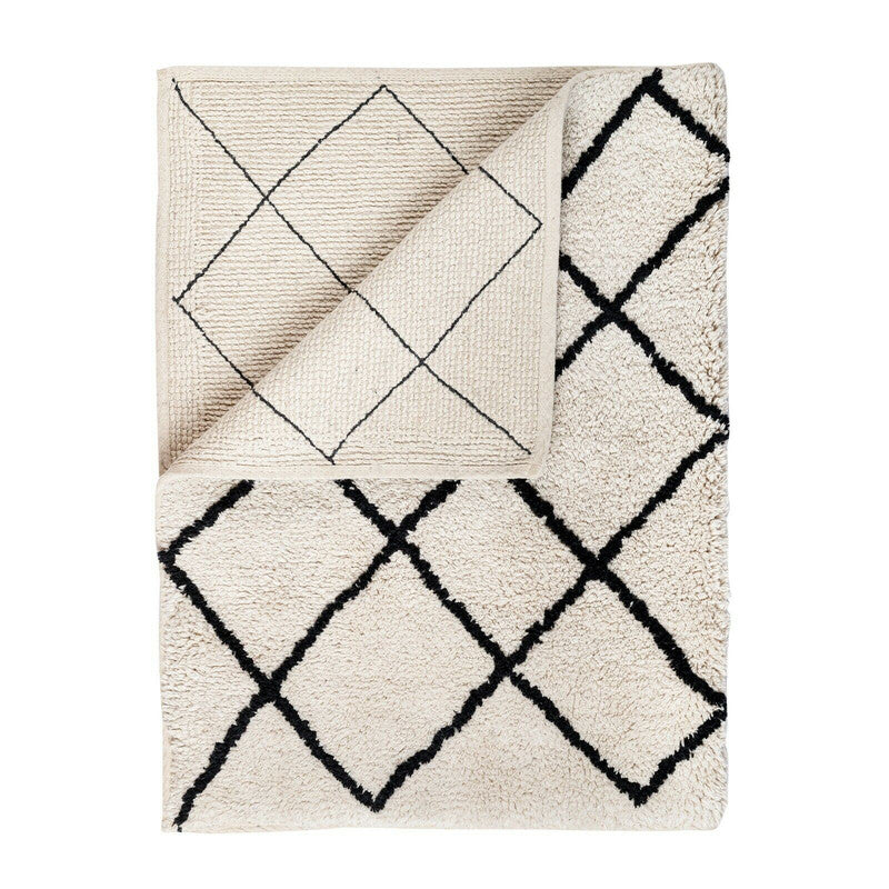 Soft Cotton Bath Rug Tufted Jacquard Design-Home & Garden > Rugs-PEROZ Accessories