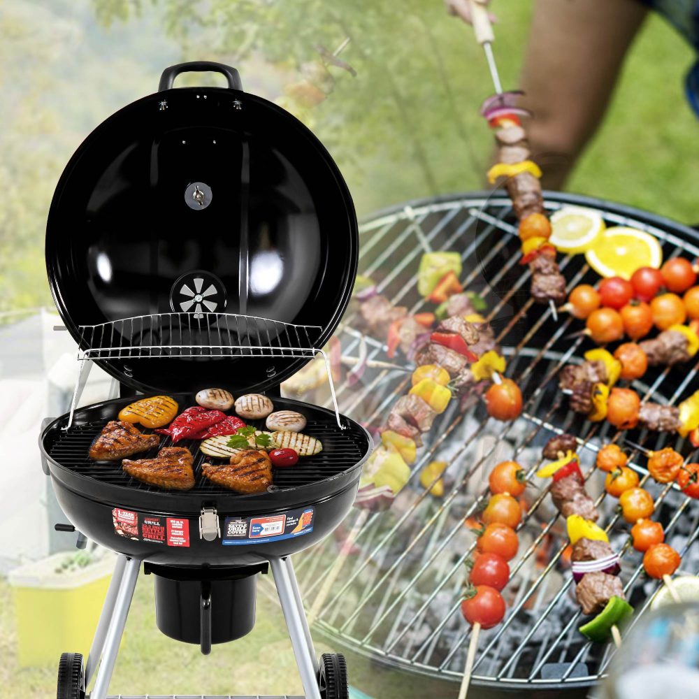 Outdoor BBQ Smoker Portable Charcoal Roaster-Furniture > Outdoor-PEROZ Accessories