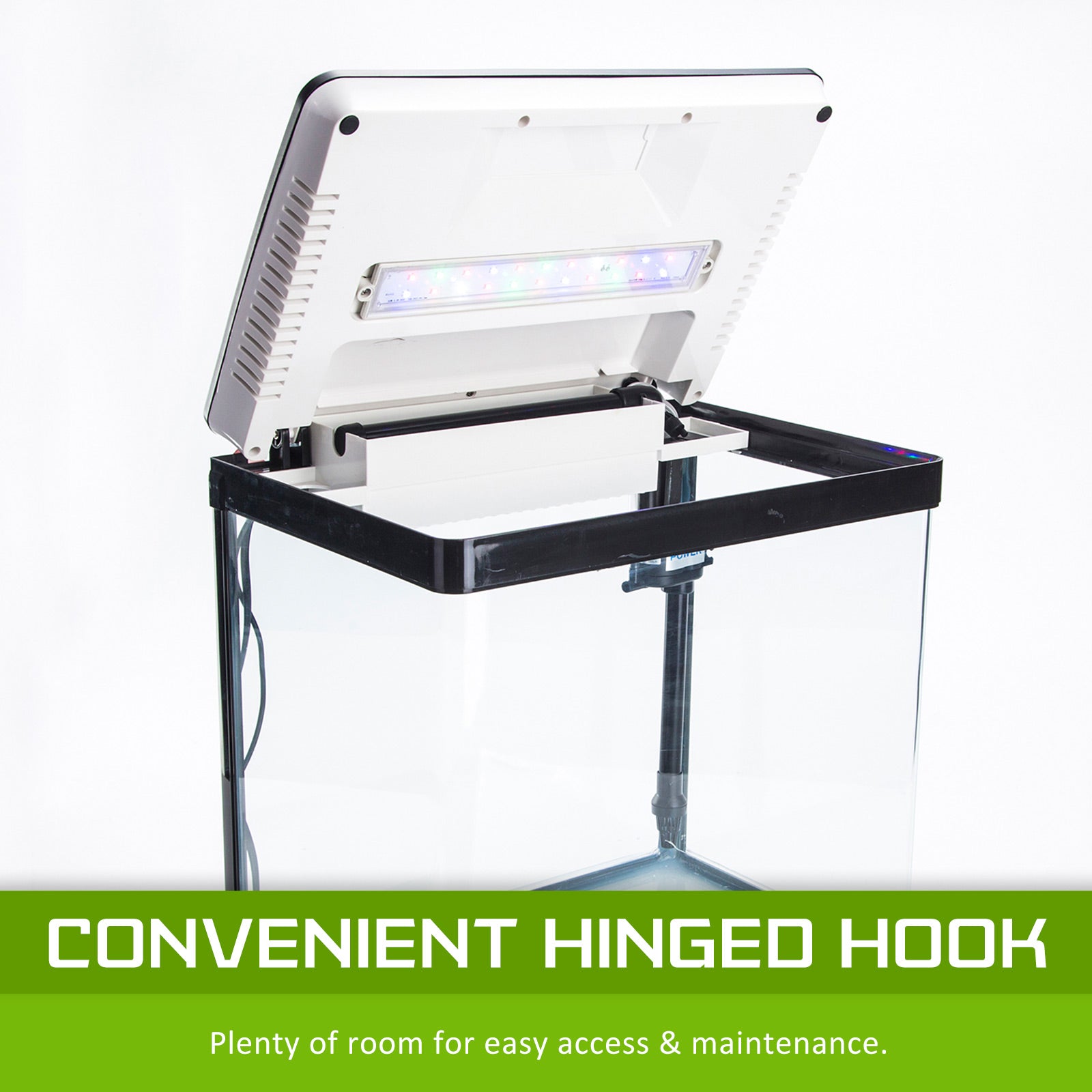 Dynamic Power Aquarium Fish Tank 30L Curved Glass RGB LED-Pet Care > Aquarium-PEROZ Accessories