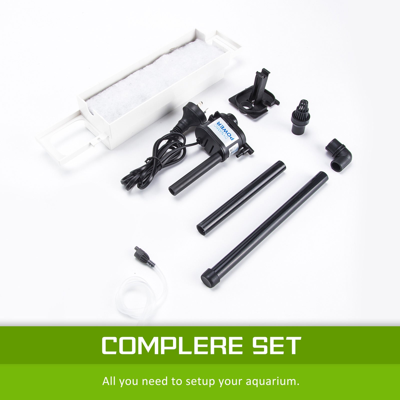 Dynamic Power Aquarium Fish Tank 30L Curved Glass RGB LED-Pet Care > Aquarium-PEROZ Accessories