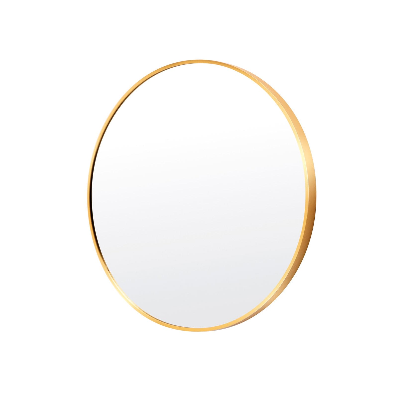 La Bella Gold Wall Mirror Round Aluminum Frame Makeup Decor Bathroom Vanity 60cm-Health & Beauty > Makeup Mirrors-PEROZ Accessories