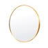La Bella Gold Wall Mirror Round Aluminum Frame Makeup Decor Bathroom Vanity 80cm-Health & Beauty > Makeup Mirrors-PEROZ Accessories