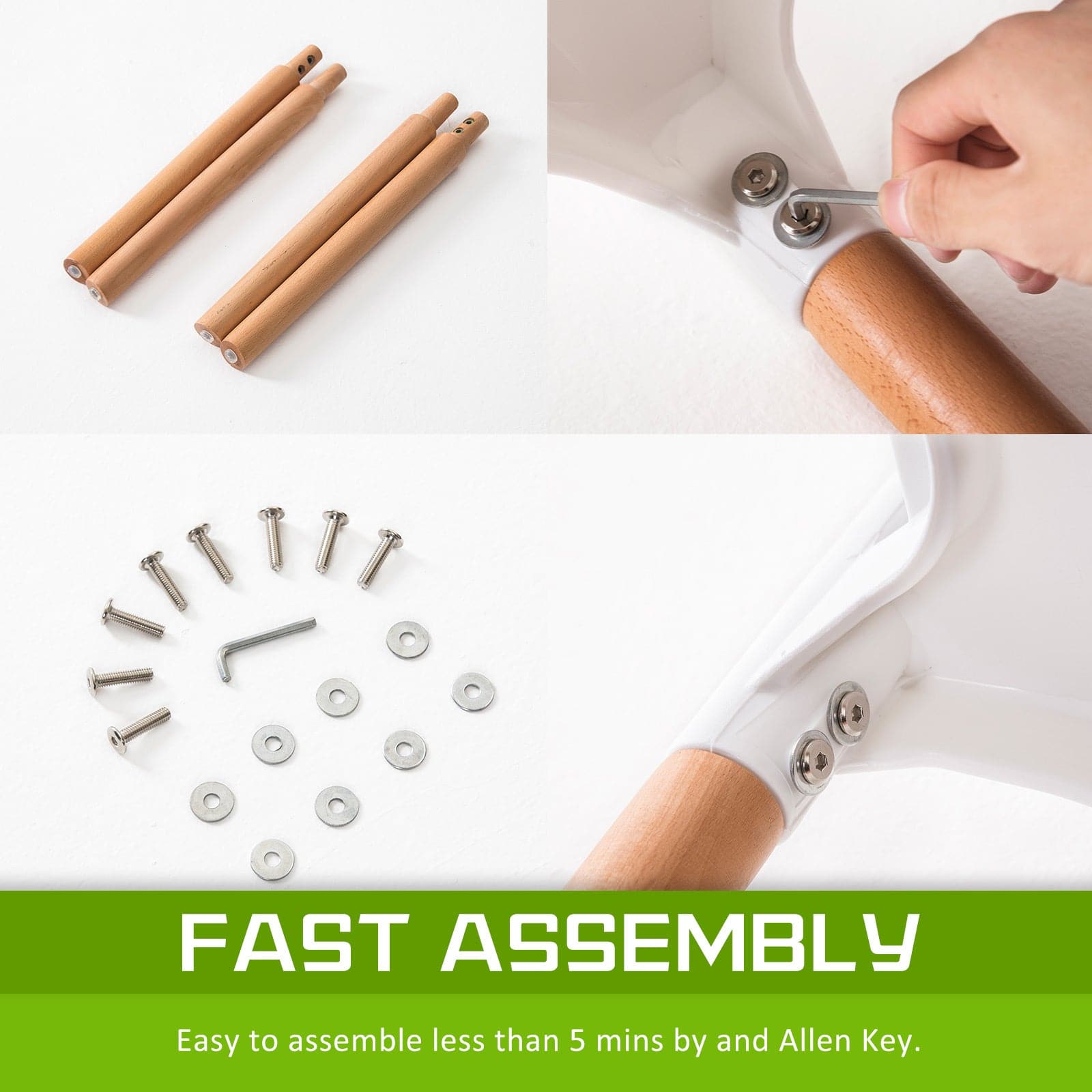 La Bella 2 Set White Retro Belloch Stackable Dining Cafe Chair-Furniture > Bar Stools & Chairs-PEROZ Accessories