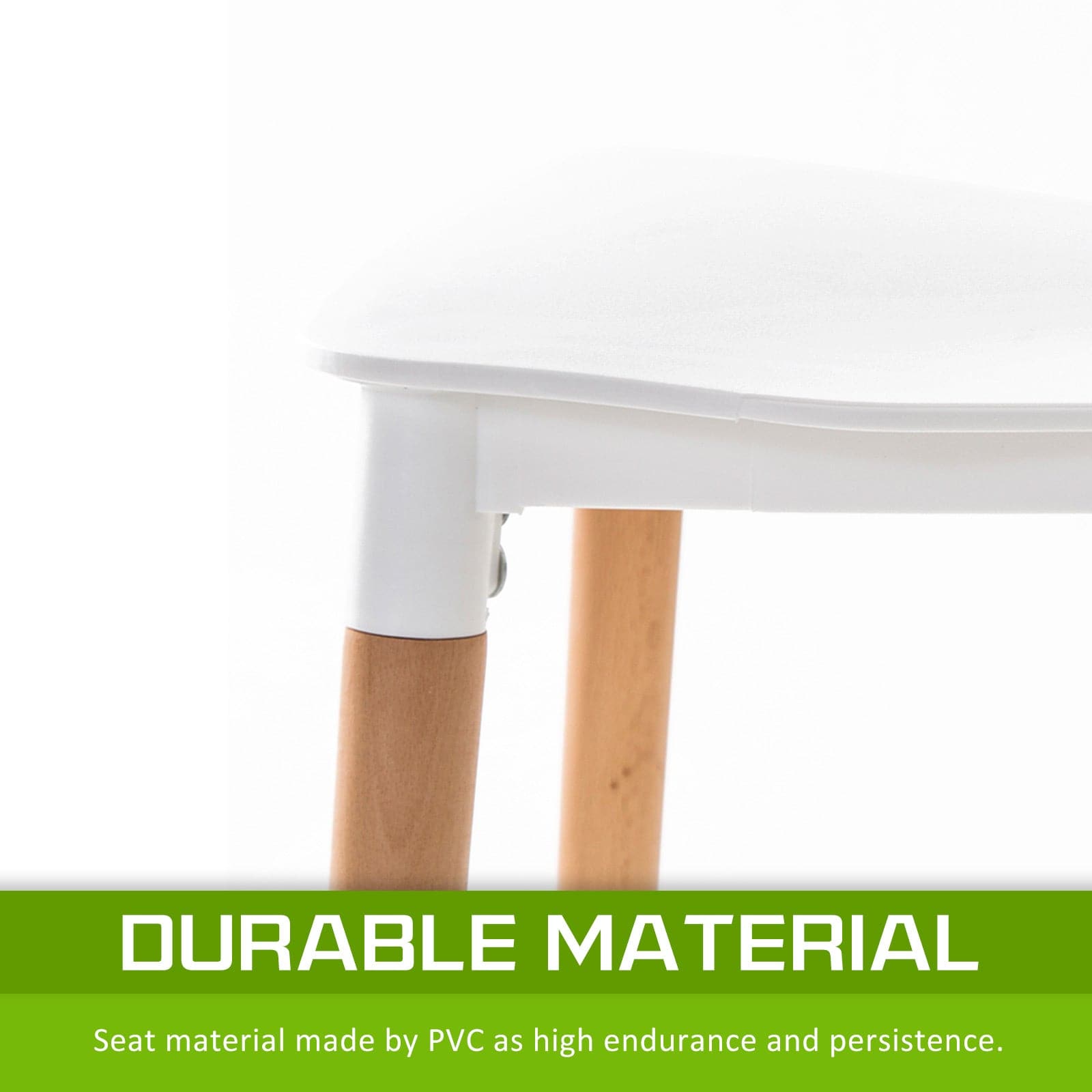 La Bella 2 Set White Retro Belloch Stackable Dining Cafe Chair-Furniture > Bar Stools & Chairs-PEROZ Accessories