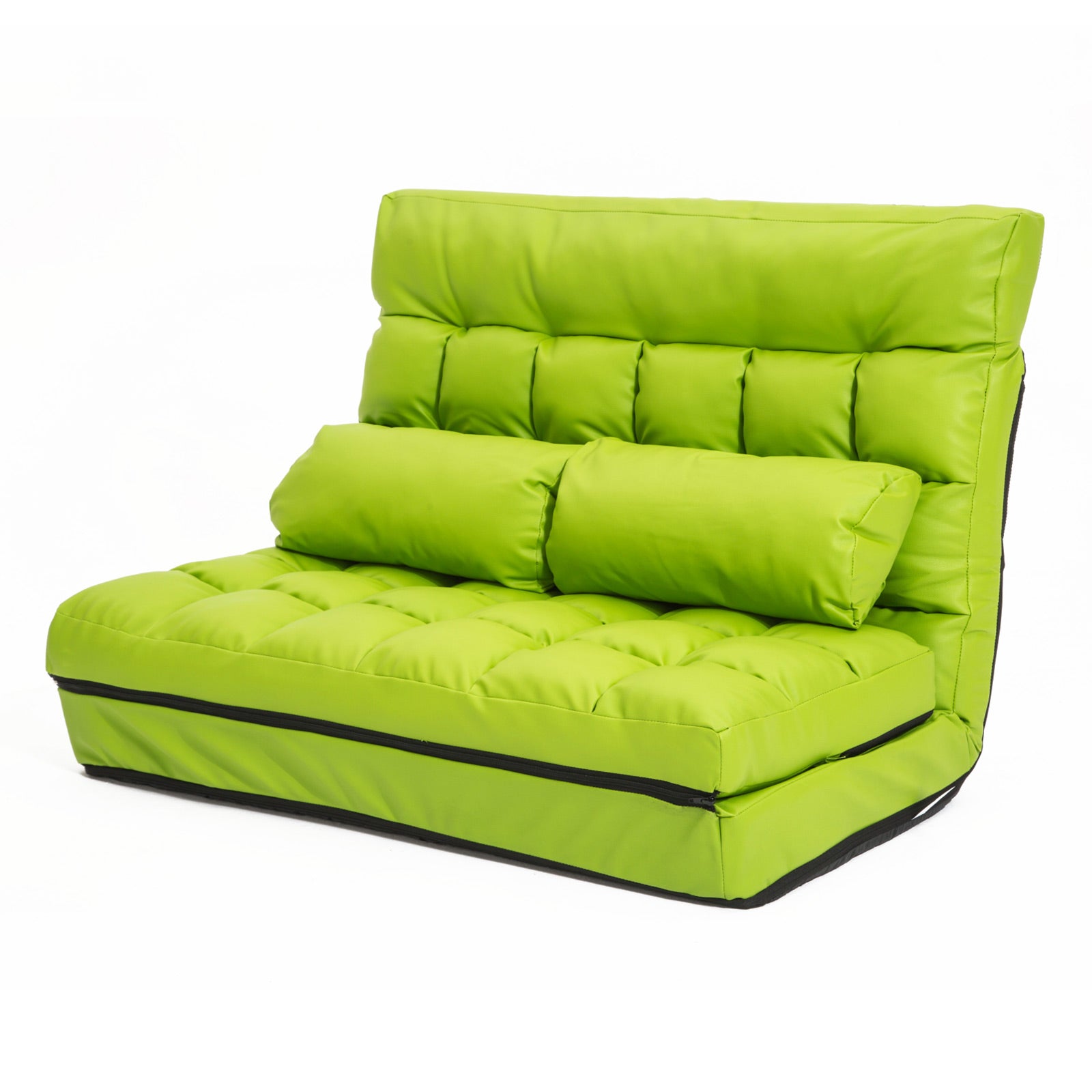La Bella Double Seat Couch Bed Green Sofa Gemini Leather-Furniture > Sofas-PEROZ Accessories