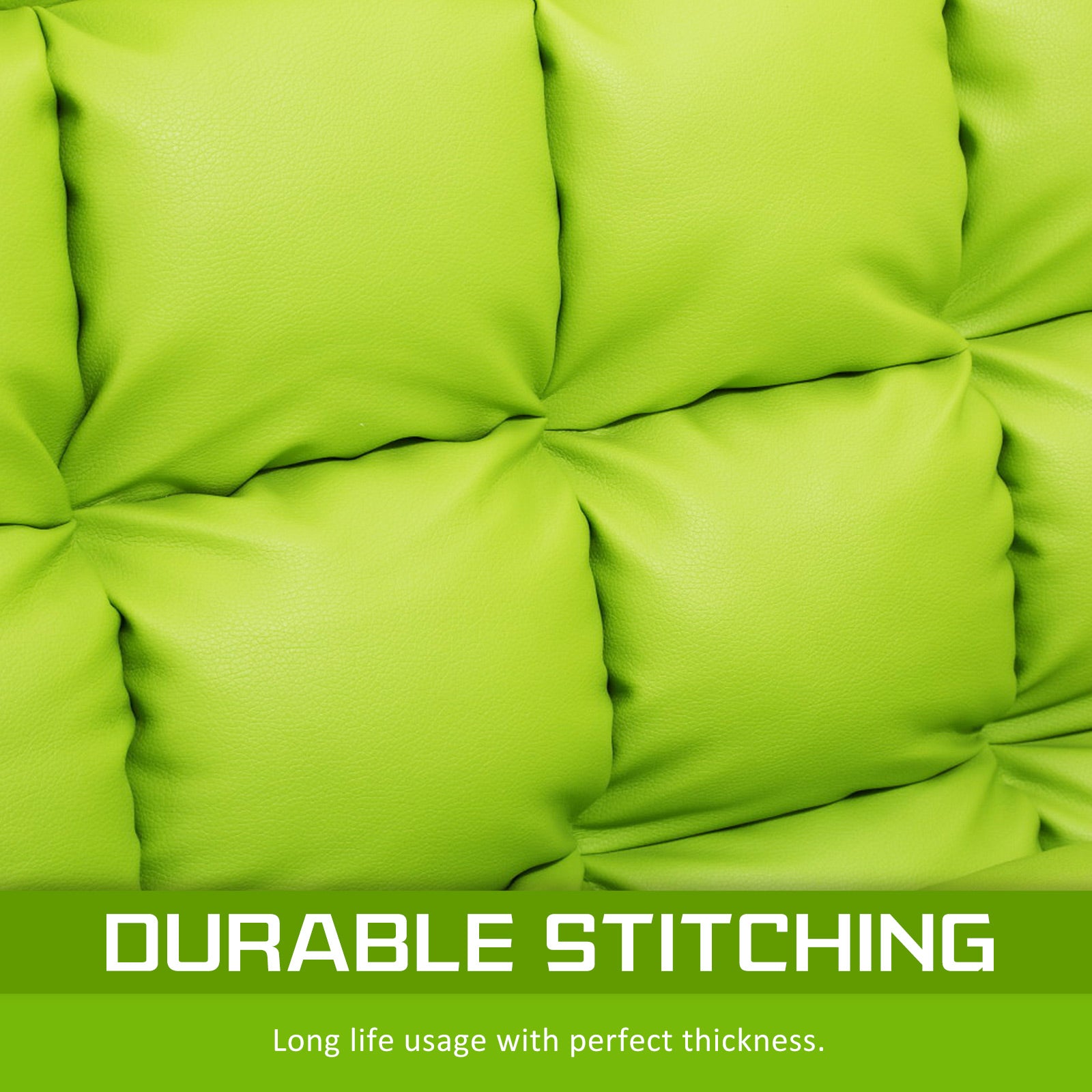 La Bella Double Seat Couch Bed Green Sofa Gemini Leather-Furniture > Sofas-PEROZ Accessories