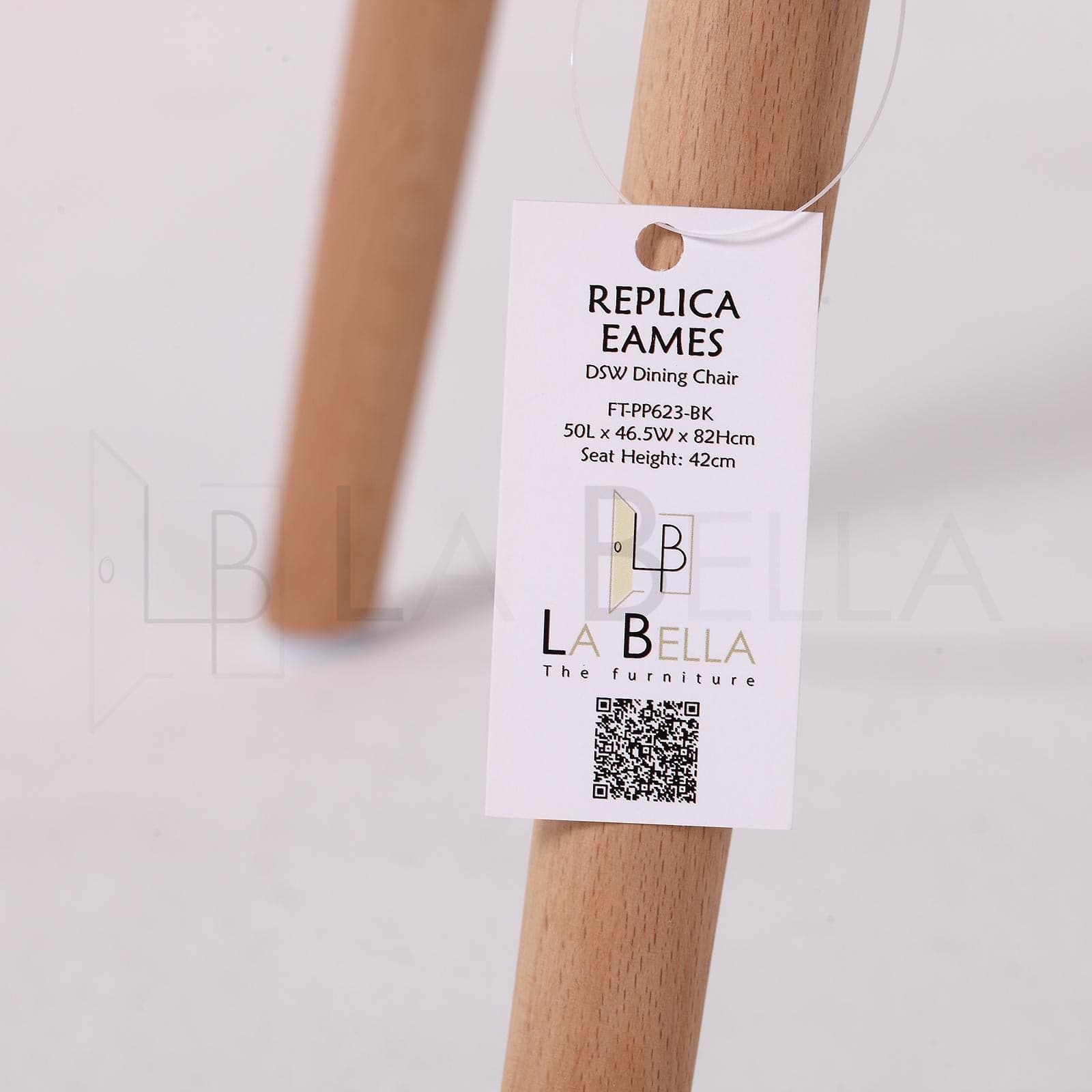 La Bella 4 Set Black Retro Dining Cafe Chair DSW PP-Furniture > Bar Stools & Chairs-PEROZ Accessories