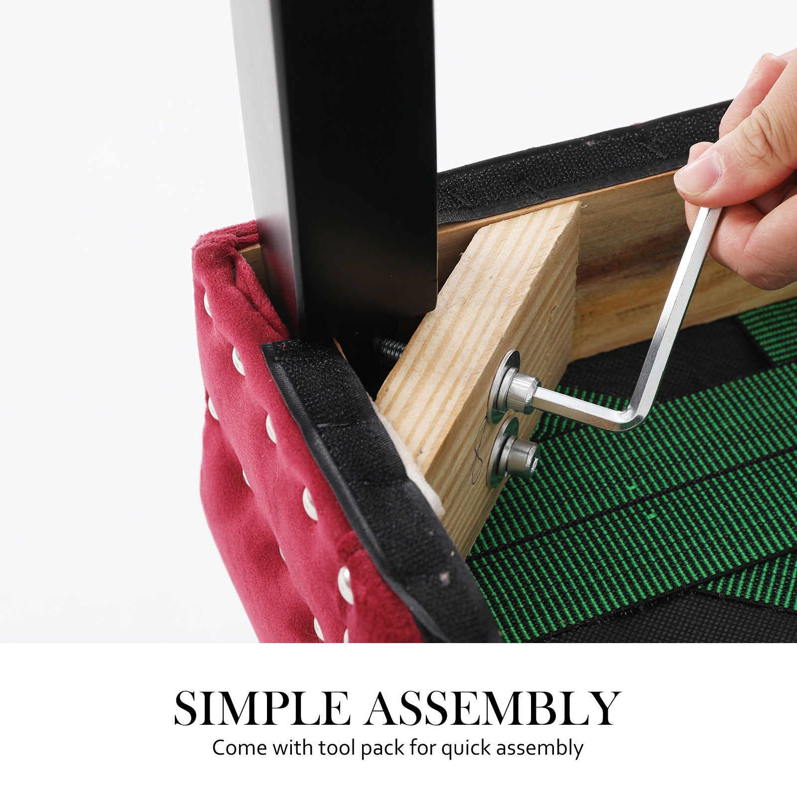 La Bella Bordeaux Red French Provincial Dining Chair Ring Studded Lisse Velvet Rubberwood-Furniture > Bar Stools & Chairs-PEROZ Accessories