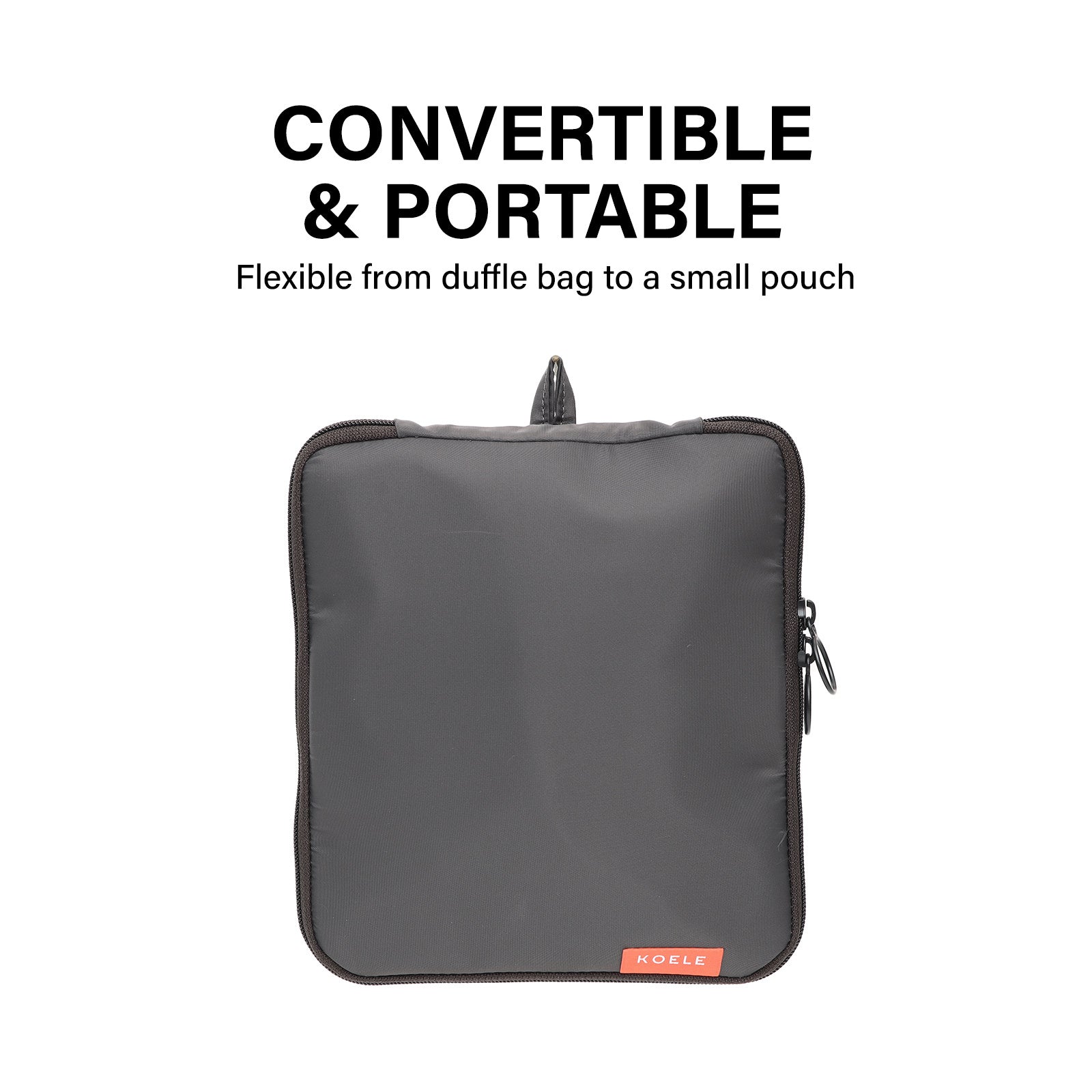 KOELE Khaki Shopper Bag Travel Duffle Bag Foldable Laptop Luggage KO-BOSTON-Duffle Bags-PEROZ Accessories