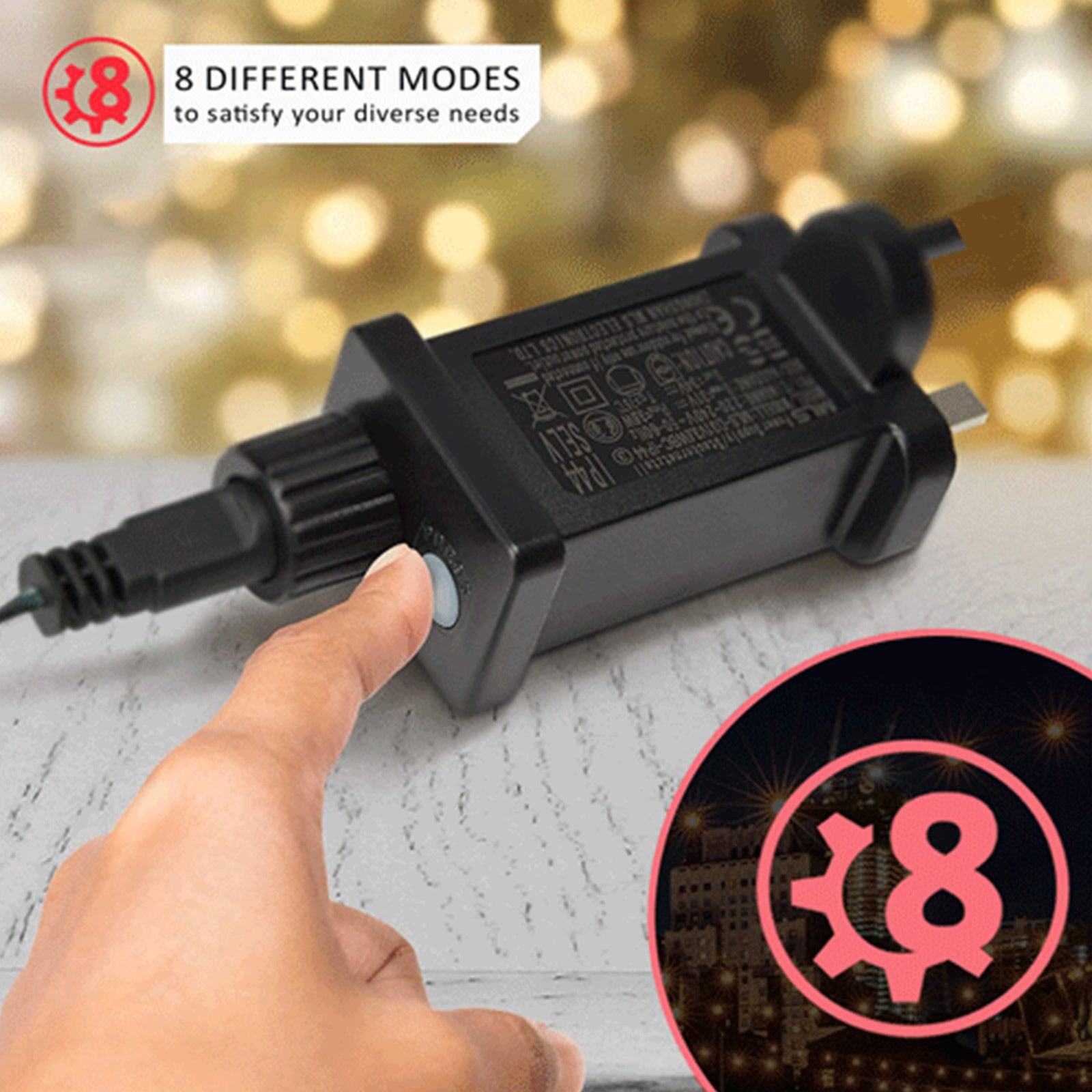 Sansai 20 Bulbs 23M Festoon String Lights LED Waterproof Outdoor Christmas Party-Home & Garden > Lighting-PEROZ Accessories