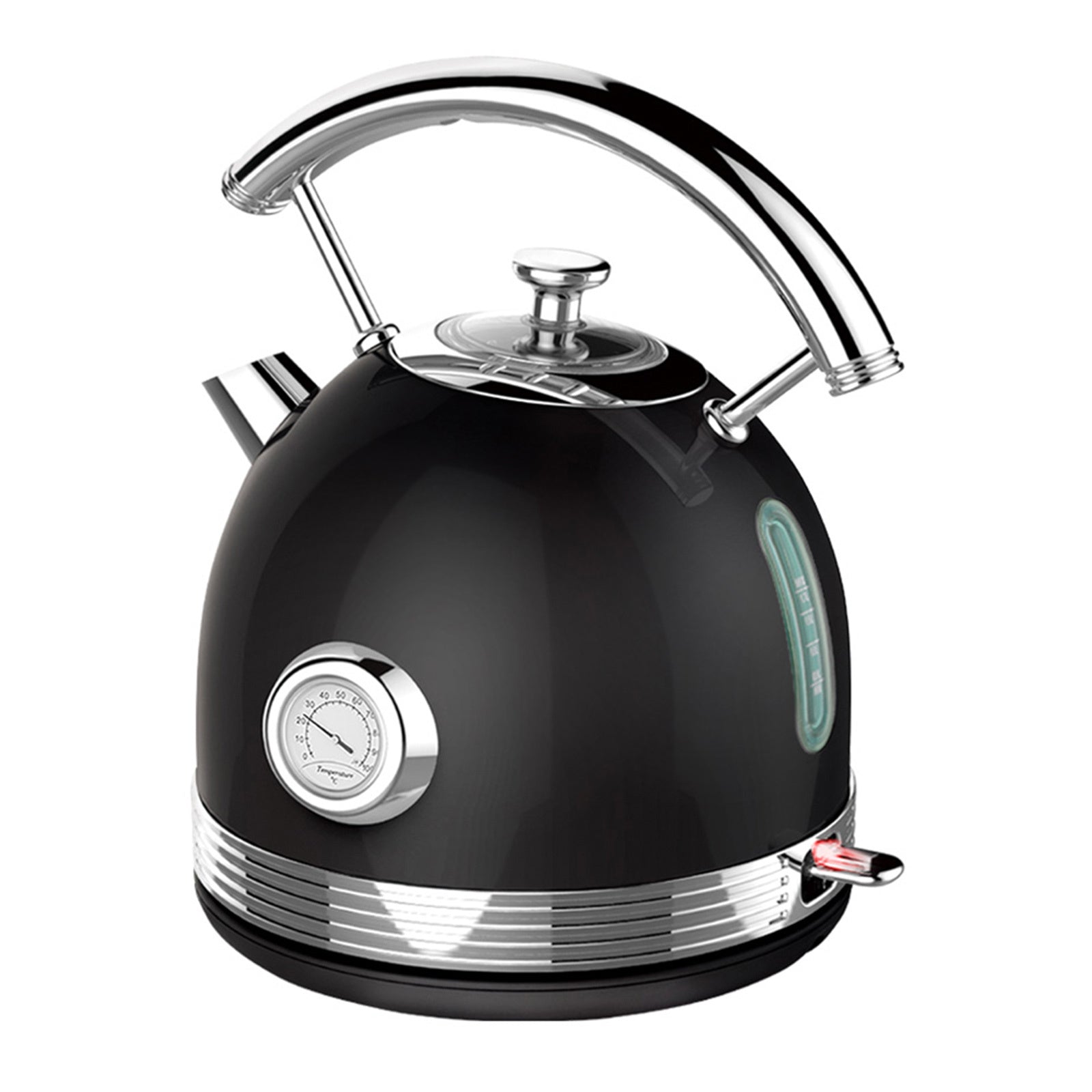 PHILEX 1.7 Black Electric Kettle Boiler Stainless Steel Retro-Appliances > Kitchen Appliances-PEROZ Accessories