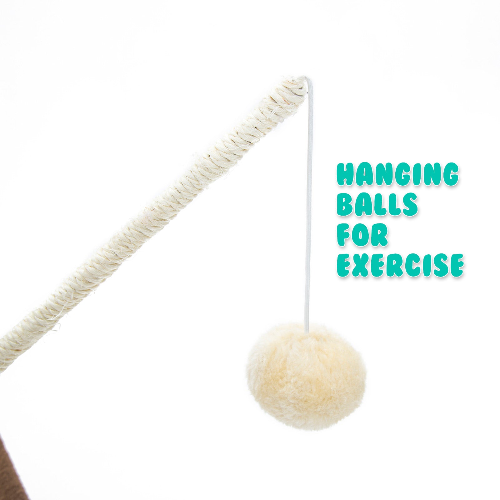 Paw Mate 96cm Brown Cat Tree Luna Multi Level Scratcher-Pet Care > Cat Supplies-PEROZ Accessories