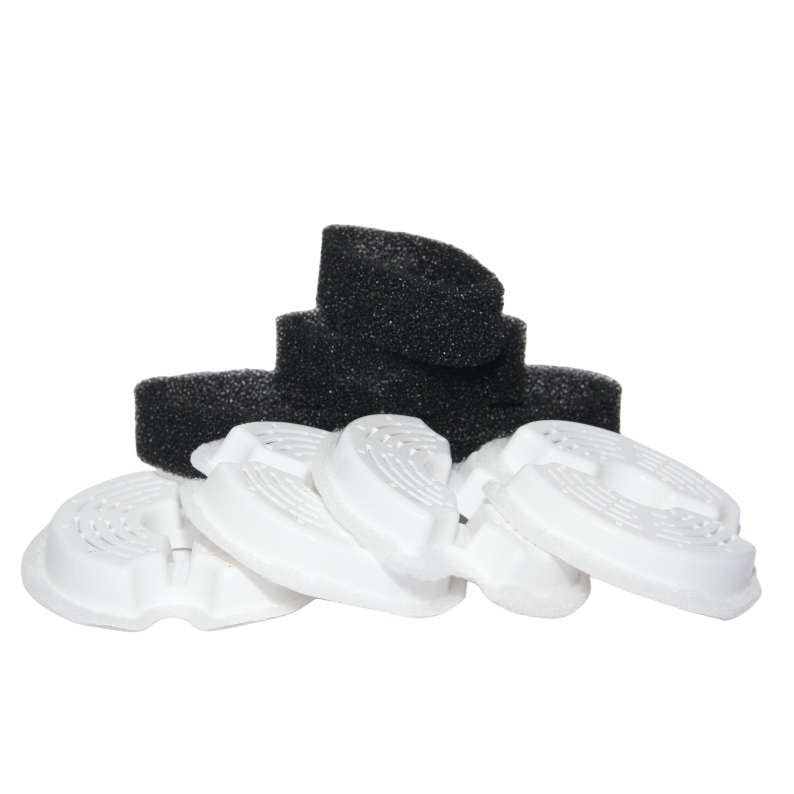 YES4PETS 8 x Pet Dog Cat Fountain Filter Replacement Activated Carbon Ion Exchange Resin Triple Filtration System Automatic Water Dispenser Compatible-Pet Care > Dog Supplies-PEROZ Accessories