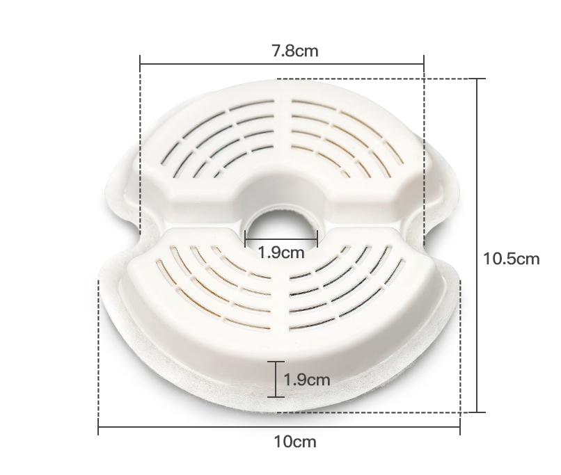 YES4PETS 8 x Pet Dog Cat Fountain Filter Replacement Activated Carbon Ion Exchange Resin Triple Filtration System Automatic Water Dispenser Compatible-Pet Care > Dog Supplies-PEROZ Accessories