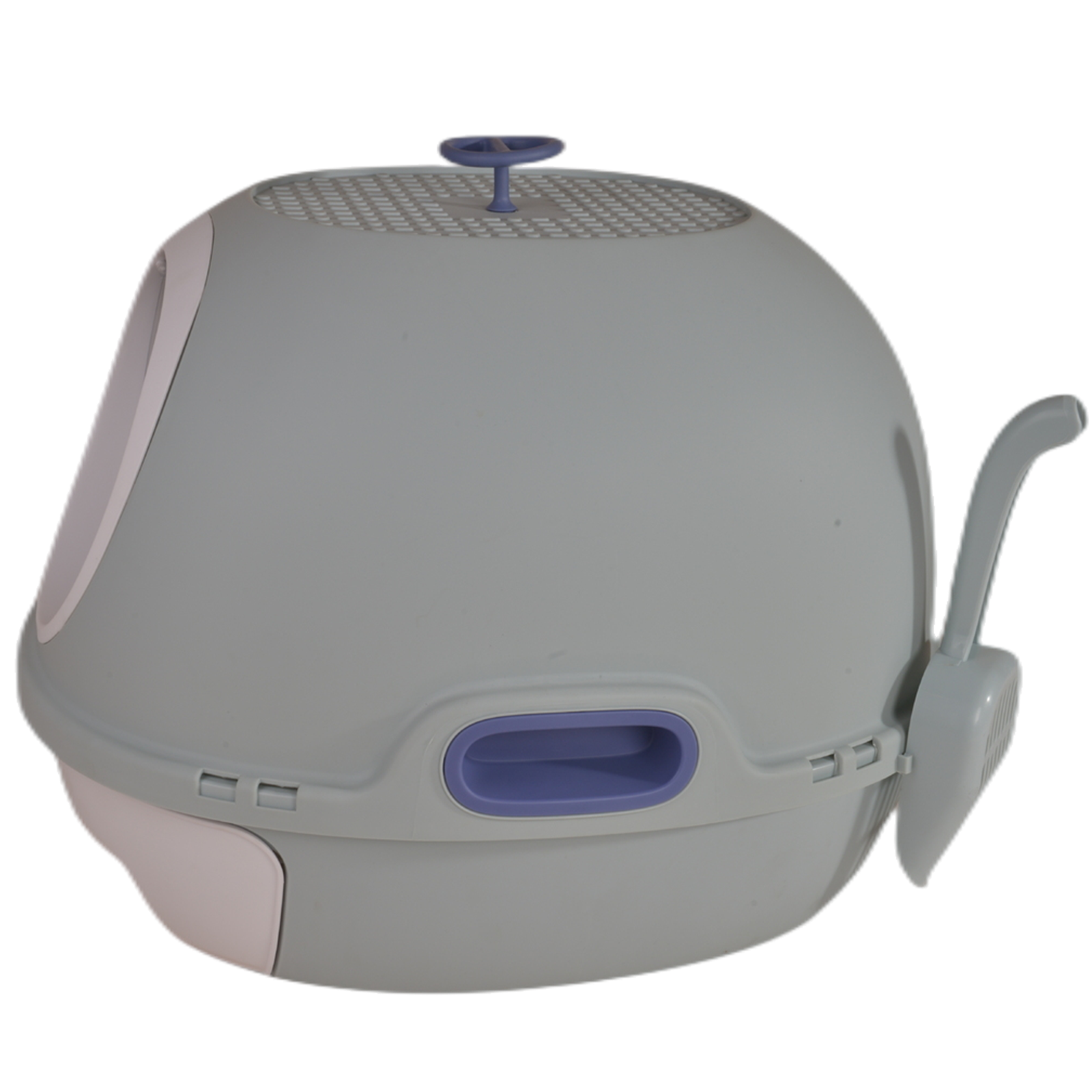 YES4PETS Hooded Cat Toilet Litter Box Tray House With Drawer and Scoop Blue-Pet Care > Cat Supplies-PEROZ Accessories