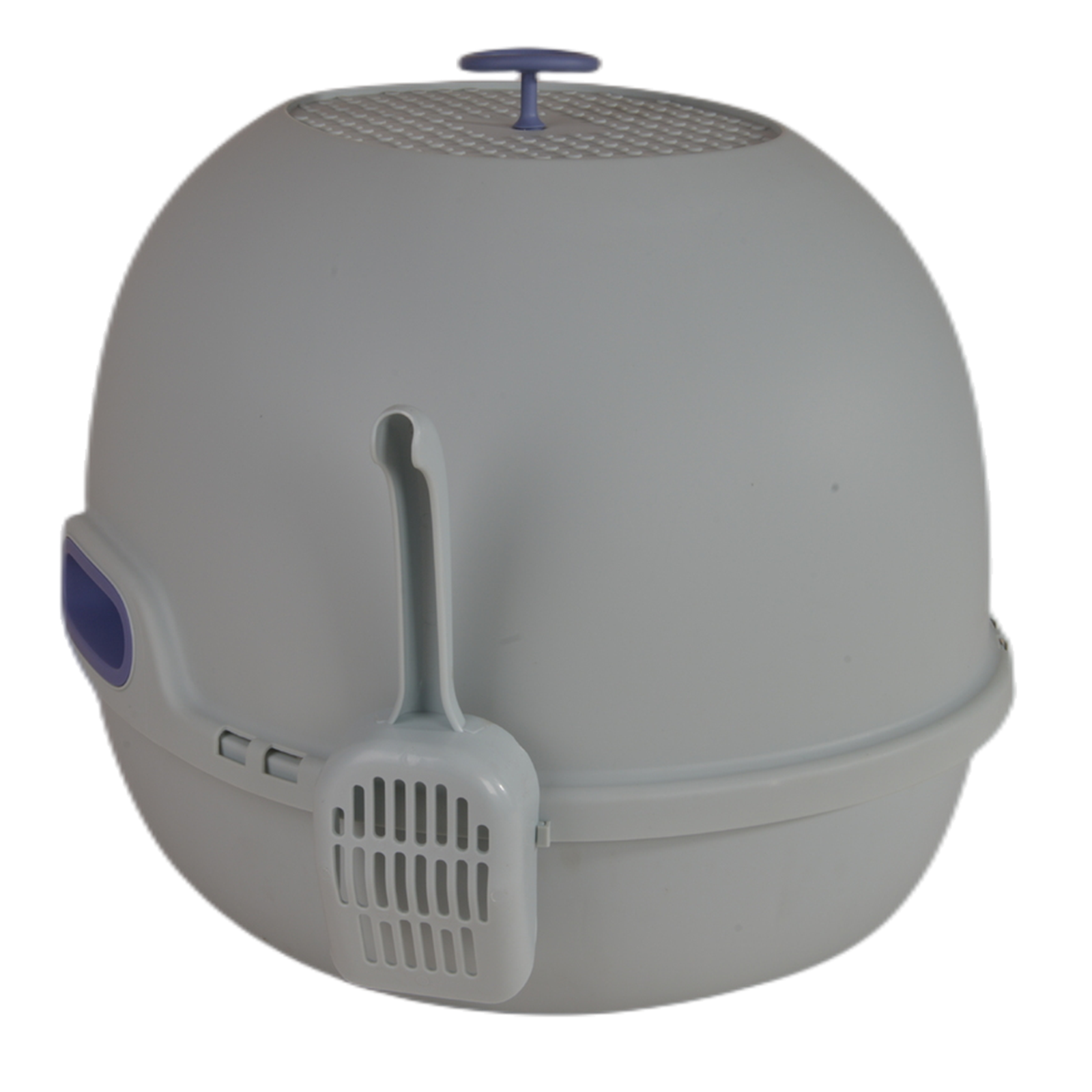 YES4PETS Hooded Cat Toilet Litter Box Tray House With Drawer and Scoop Blue-Pet Care > Cat Supplies-PEROZ Accessories