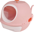 YES4PETS Hooded Cat Toilet Litter Box Tray House With Drawer and Scoop Pink-Pet Care > Cat Supplies-PEROZ Accessories