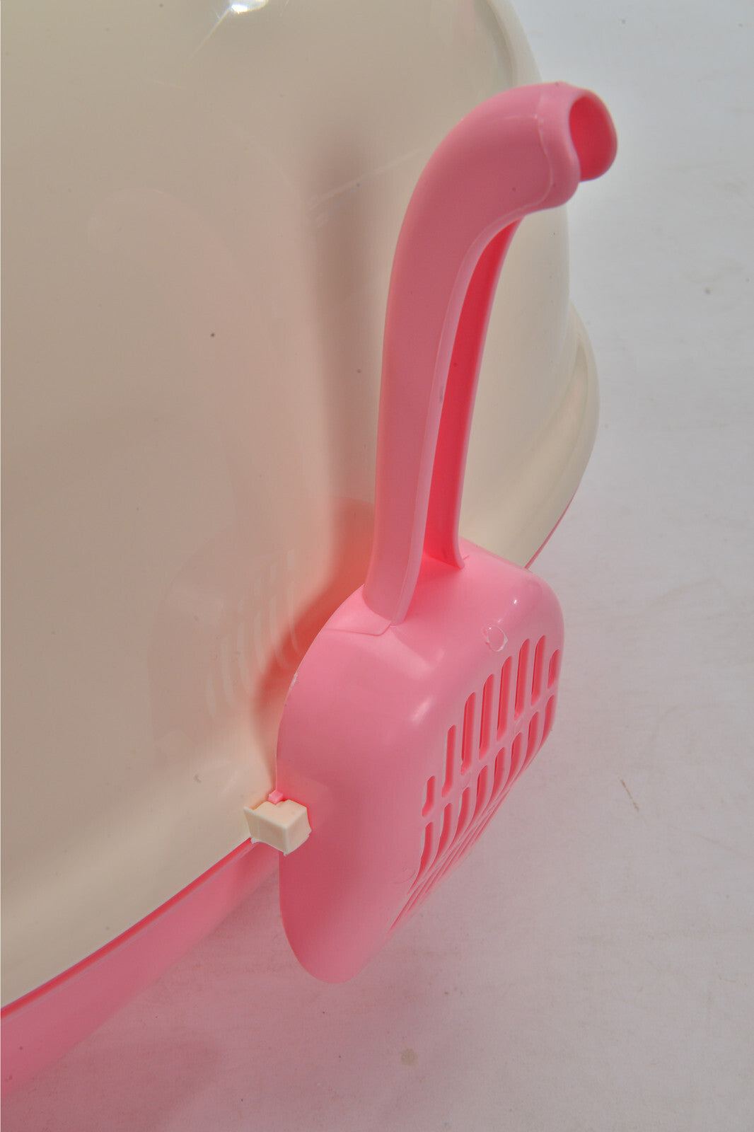 YES4PETS Large Hooded Cat Toilet Litter Box Tray House With Scoop Pink-Pet Care > Cat Supplies-PEROZ Accessories