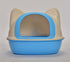 YES4PETS Medium Hooded Cat Toilet Litter Box Tray House With Scoop Blue-Pet Care > Cat Supplies-PEROZ Accessories
