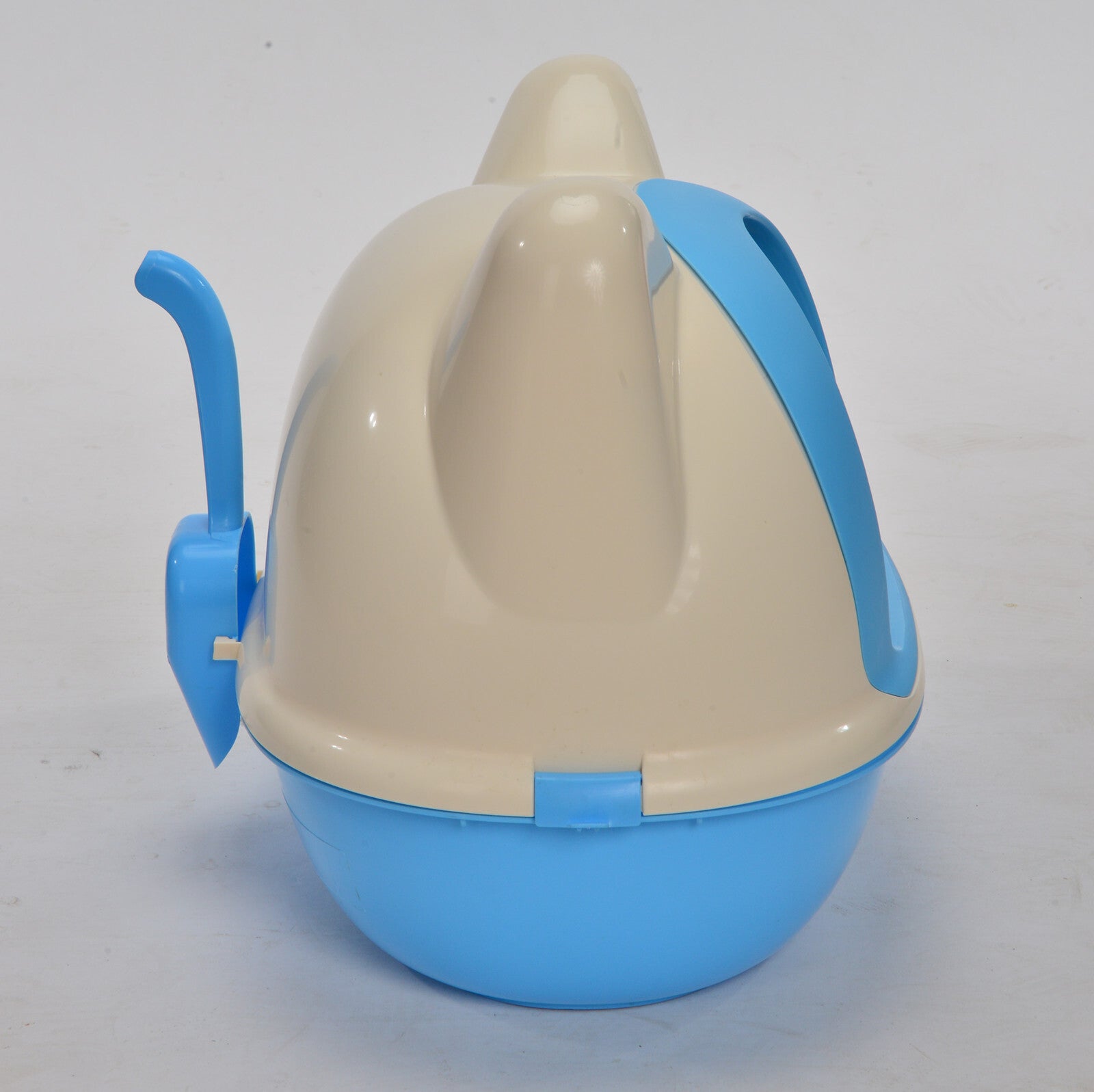 YES4PETS Medium Hooded Cat Toilet Litter Box Tray House With Scoop Blue-Pet Care > Cat Supplies-PEROZ Accessories