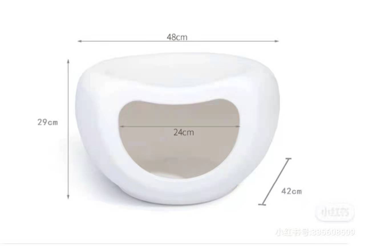 YES4PETS Cat Kitten Bed Cave Small Dog House Kennel Plastic Pet Pod Bedding Igloo White-Pet Care > Cat Supplies-PEROZ Accessories