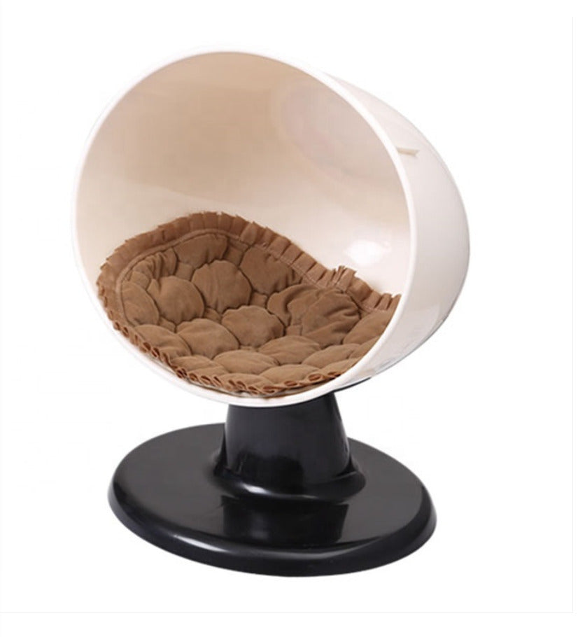 YES4PETS Medium Pet Cat Cave House Nest Puppy Cave Pet Chair Bed Beige-Pet Care > Cat Supplies-PEROZ Accessories