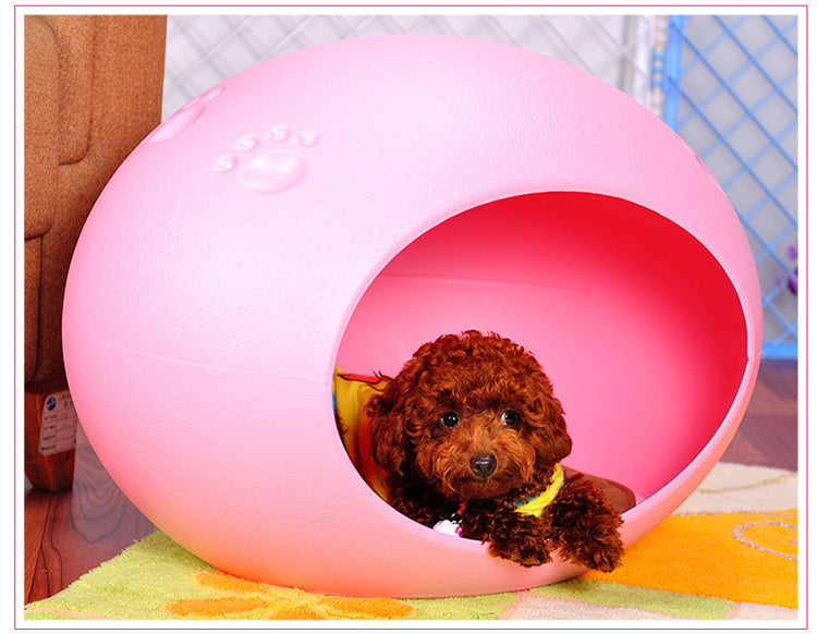 Medium Cave Cat Kitten Box Igloo Cat Bed House Dog Puppy House Pink-Pet Beds-PEROZ Accessories