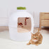 YES4PETS Multifunctional Cat Litter Box Pet Cat House Semi-Enclosed White-Pet Care > Cat Supplies-PEROZ Accessories