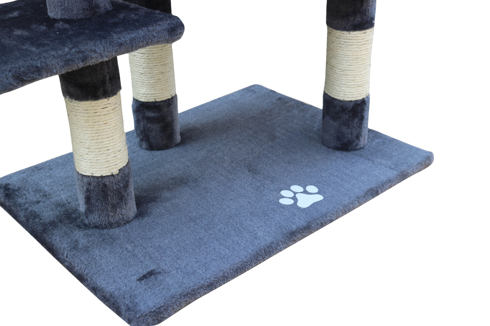 YES4PETS 120 cm Multi level Cat Kitten Scratching Post Tree-Grey-Cat Trees-PEROZ Accessories
