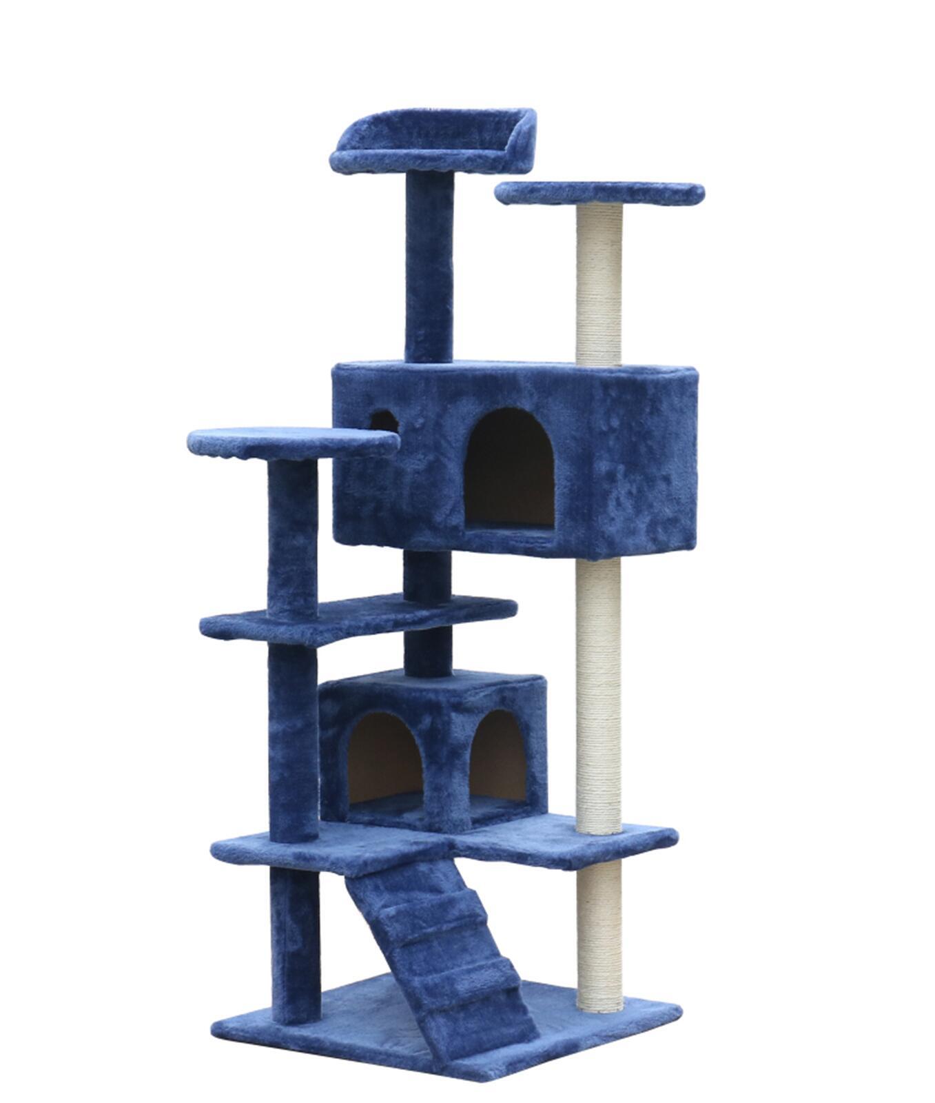 YES4PETS 130 cm Blue Cat Scratching Post Tree Scratcher Pole-Blue-Pet Care > Cat Supplies-PEROZ Accessories