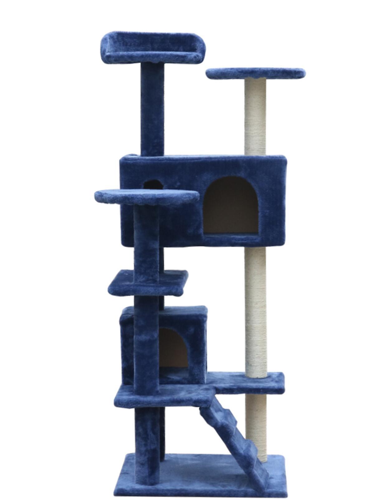 YES4PETS 130 cm Blue Cat Scratching Post Tree Scratcher Pole-Blue-Pet Care > Cat Supplies-PEROZ Accessories