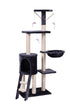 YES4PETS 138cm Cat Scratching Post Tree Post House Tower with Ladder-Grey-Cat Trees-PEROZ Accessories