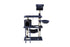 YES4PETS 140 cm Cat Kitten Scratching Post Tree W ladder & Hammock-Grey-Cat Trees-PEROZ Accessories