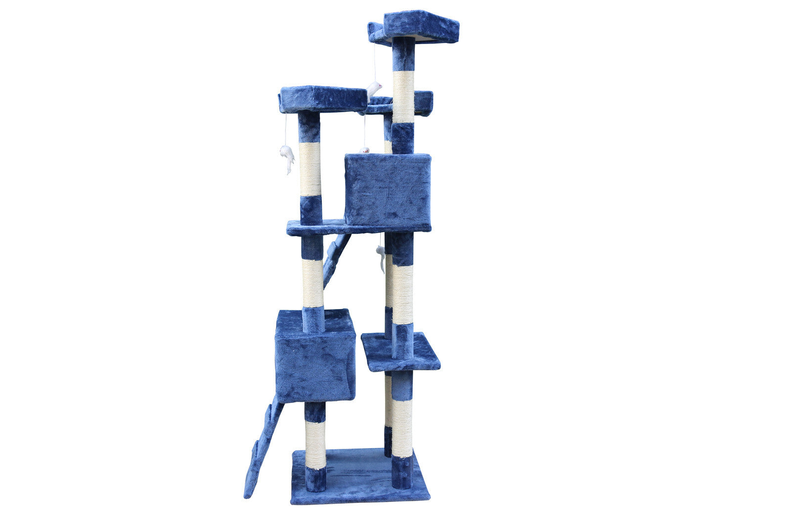 YES4PETS 170cm Cat Scratching Post Tree Post House Tower with Ladder Furniture Blue-Cat Trees-PEROZ Accessories