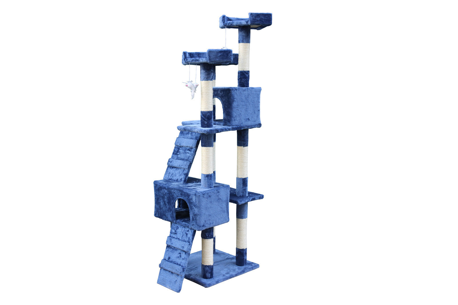 YES4PETS 170cm Cat Scratching Post Tree Post House Tower with Ladder Furniture Blue-Cat Trees-PEROZ Accessories