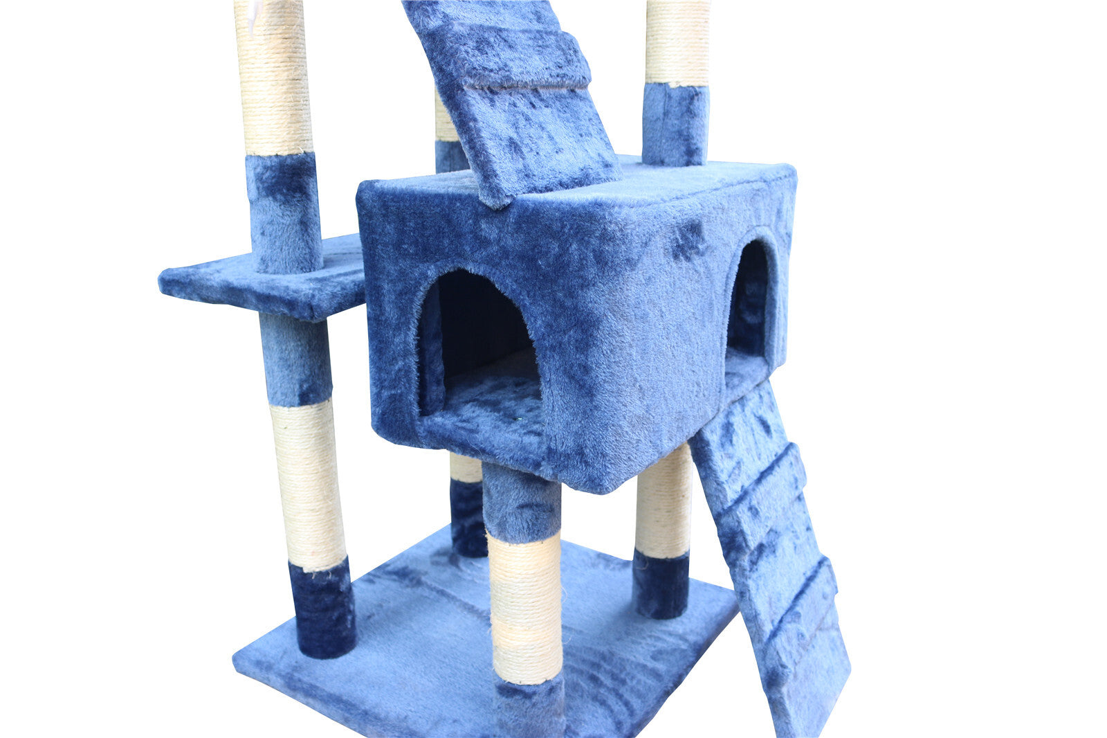YES4PETS 170cm Cat Scratching Post Tree Post House Tower with Ladder Furniture Blue-Cat Trees-PEROZ Accessories