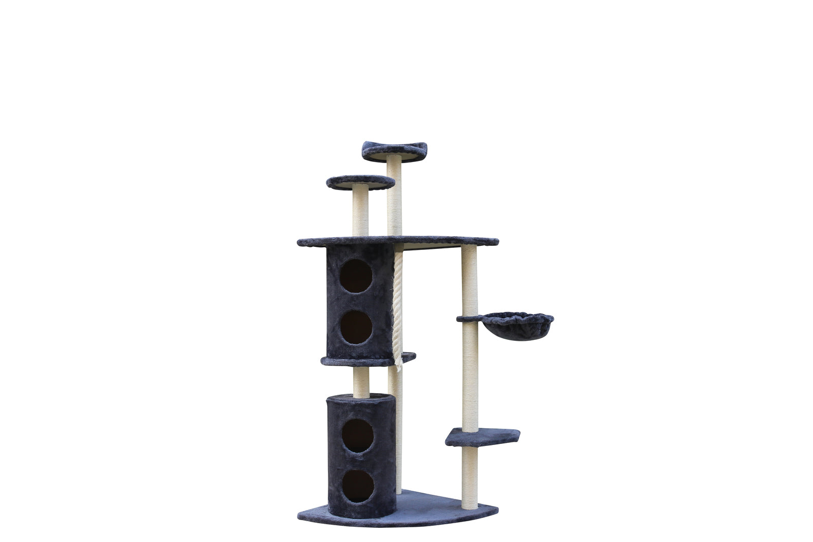 YES4PETS 170cm XL Multi Level Cat Scratching Post Tree Post Furniture House Tower - Grey-Cat Trees-PEROZ Accessories