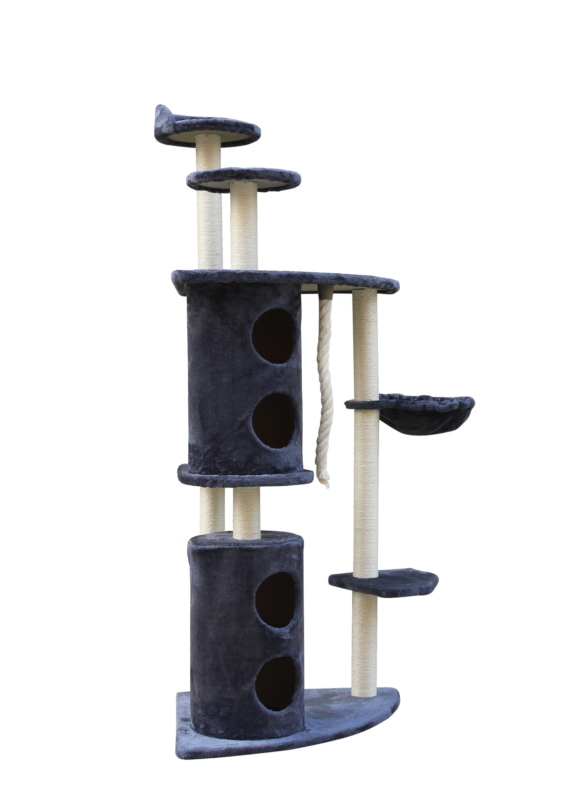 YES4PETS 170cm XL Multi Level Cat Scratching Post Tree Post Furniture House Tower - Grey-Cat Trees-PEROZ Accessories