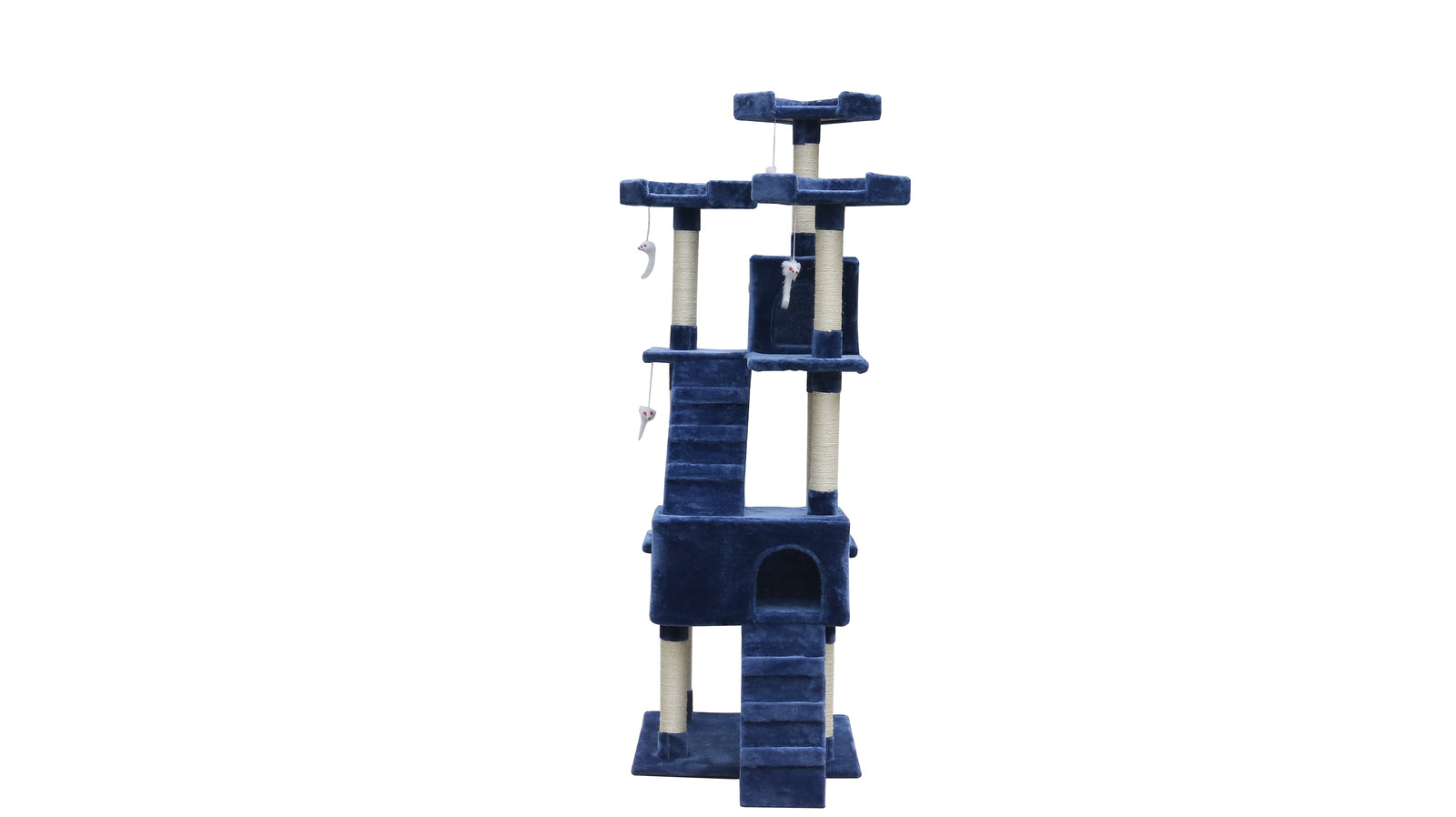 YES4PETS 180 cm Cat Kitten Scratching Post Tree W ladder-Blue-Pet Care > Cat Supplies-PEROZ Accessories
