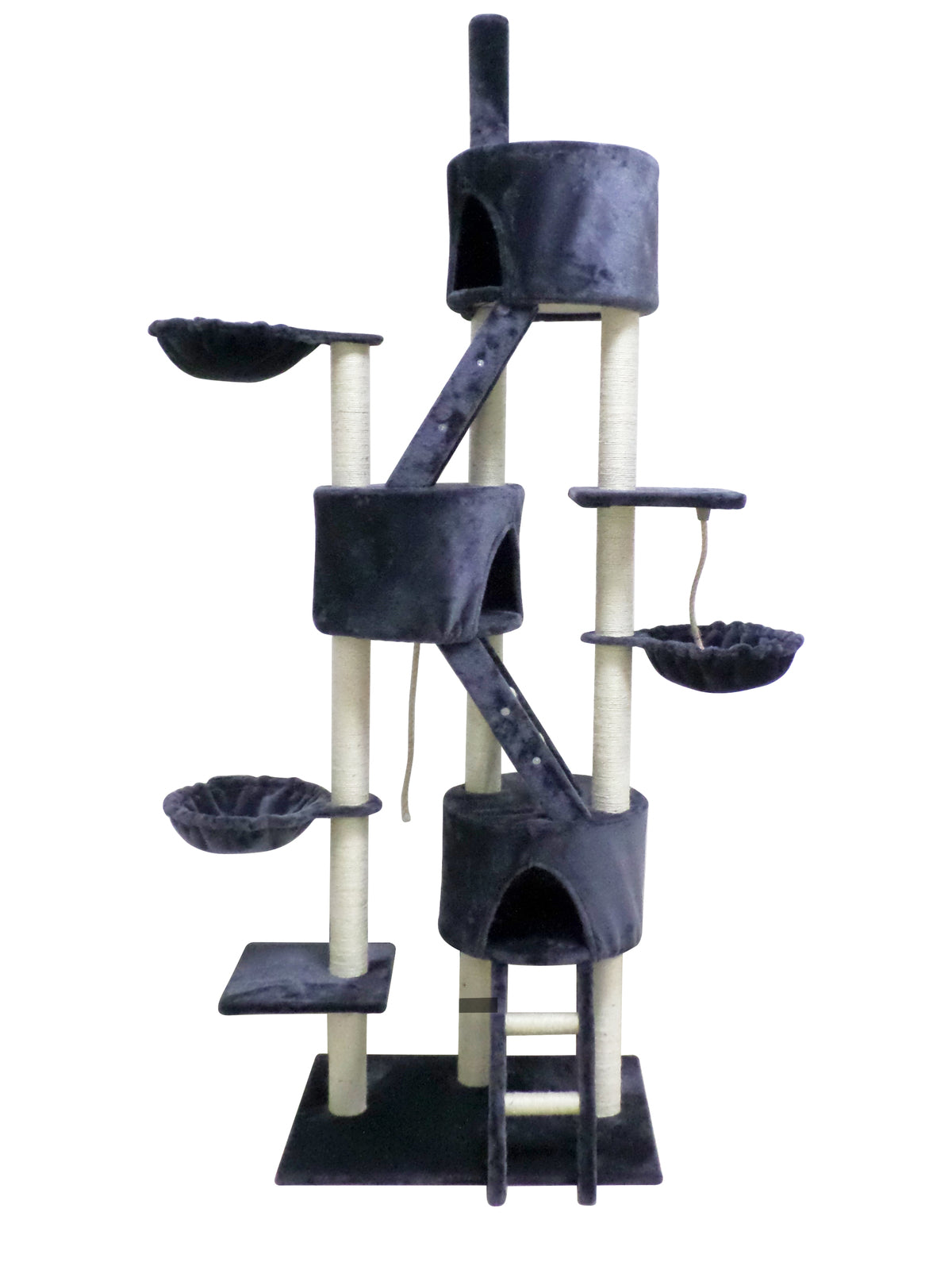 YES4PETS 244 cm XL Multi Level Cat Scratching Post Tree Scratcher Pole- Grey-Pet Care > Cat Supplies-PEROZ Accessories