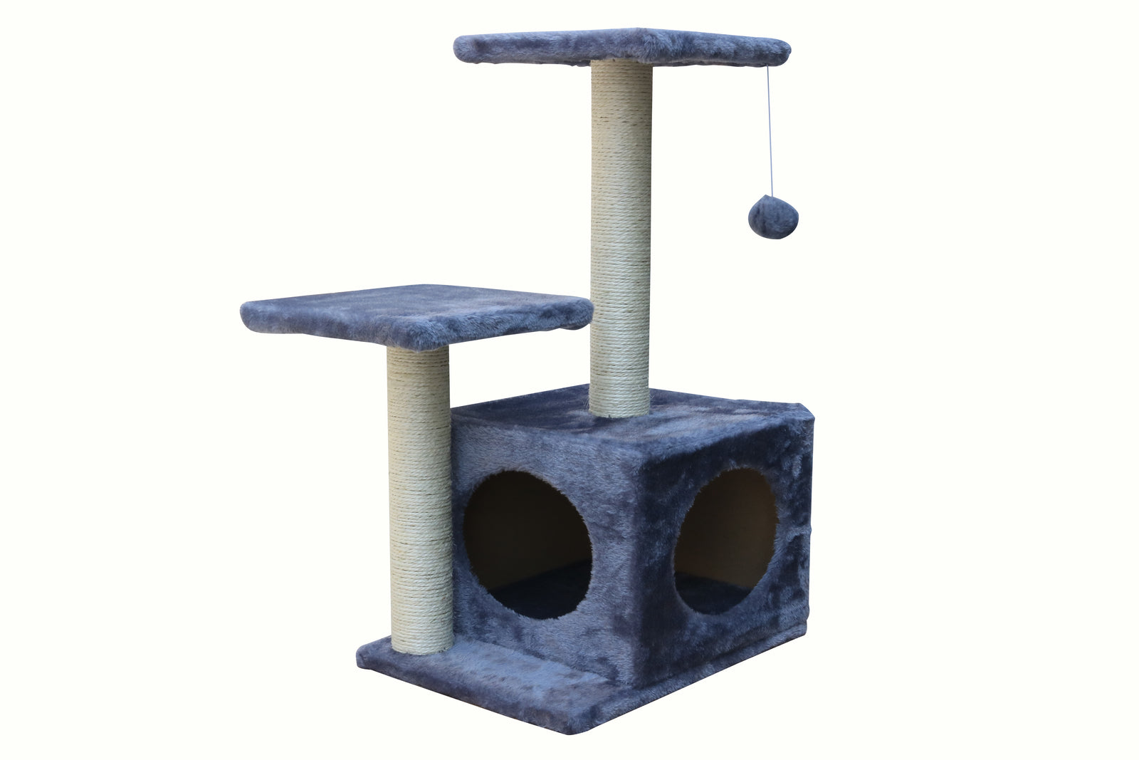 YES4PETS 71cm Grey Cat Scratching Tree Scratcher Post Pole Furniture Gym House-Cat Trees-PEROZ Accessories