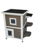 YES4PETS 2 Story Cat Shelter Condo with Escape Door Rainproof Kitty House-Pet Care > Cat Supplies-PEROZ Accessories